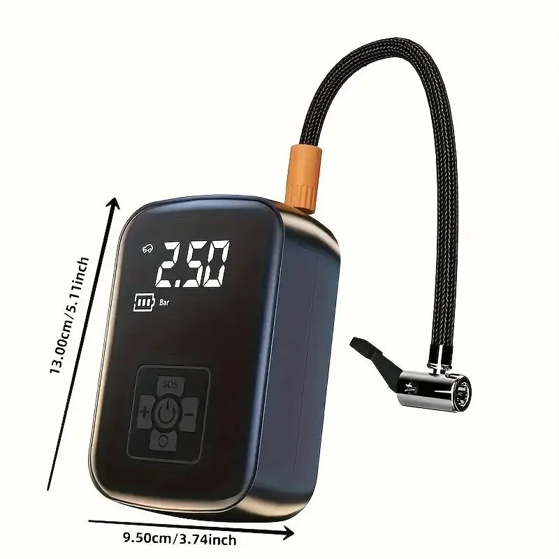 Wireless Car Air Compressor Air Pump Electric Tire Inflator Pump for Motorcycle Bicycle AUTO Tyre with Digital Display